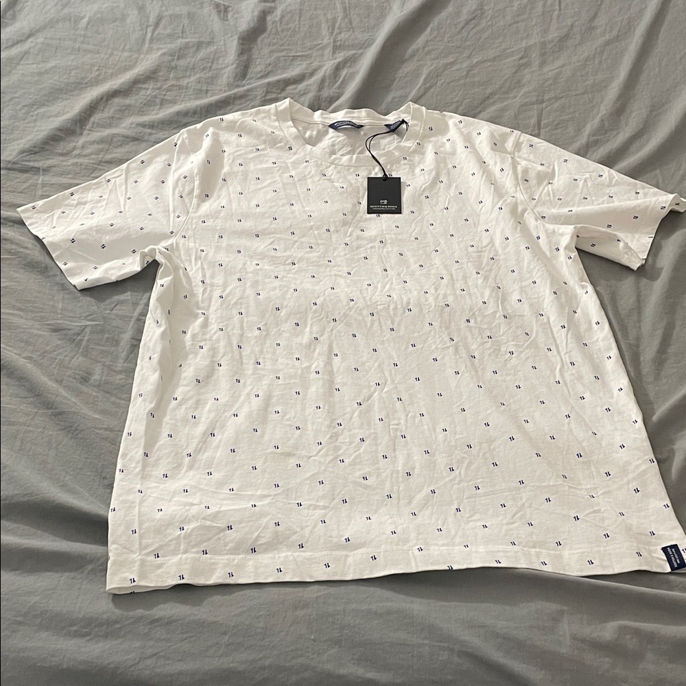 Scotch & Soda Amsterdam Couture Jacquard Tee (Have a Nice Day)